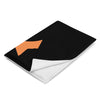 Kenya Premium Throw Blanket- Kenya Orange Map, on Plain Black