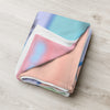 Kenya Premium Throw Blanket - Kenya Map (Blue)