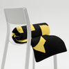 Kenya Premium Throw Blanket- Kenya Yellow Map, on Plain Black