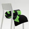 Kenya Premium Throw Blanket- Kenya Grass Green Map, on Plain Black