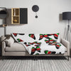 Kenya Flag Throw Blanket - Kenyan Flag (Butterflies pattern)