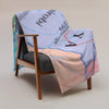 Kenya Premium Throw Blanket - Kenya Map (Blue)