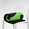 Kenya Premium Throw Blanket- Kenya Grass Green Map, on Plain Black