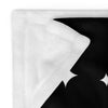 Kenya Premium Throw Blanket - Kenya White Map, on Starry Black Print