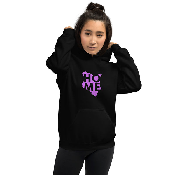 Kenya Unisex Hoodie - Magenta Home, Kenyan Map