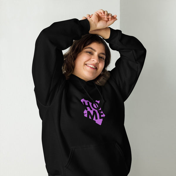Kenya Unisex Hoodie - Magenta Home, Kenyan Map