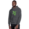 Kenya Unisex Hoodie - Grass Green Home, Kenyan Map