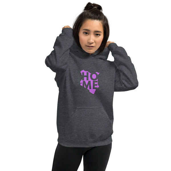 Kenya Unisex Hoodie - Magenta Home, Kenyan Map