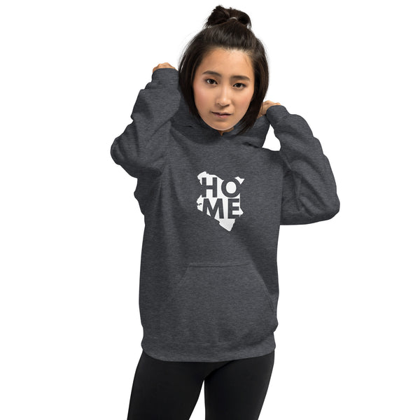 Kenya Unisex Hoodie - White Home, Kenyan Map