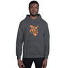 Kenya Unisex Hoodie - Orange Home, Kenyan Map