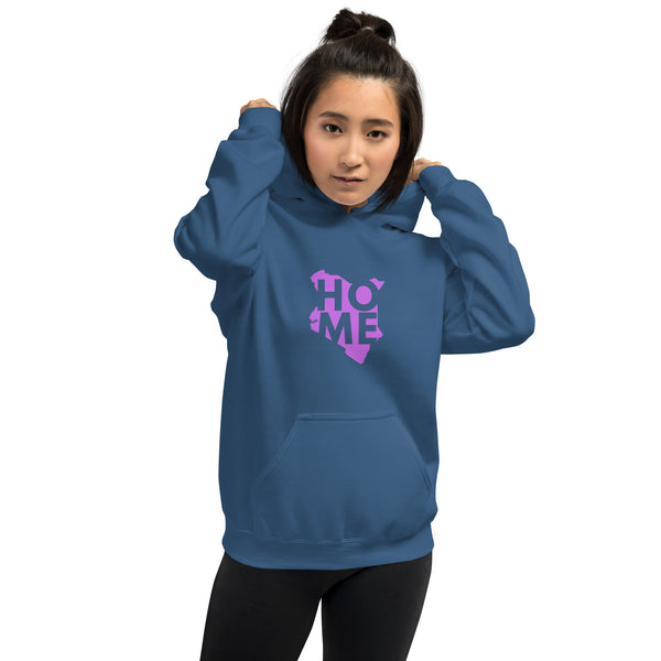 Kenya Unisex Hoodie - Magenta Home, Kenyan Map