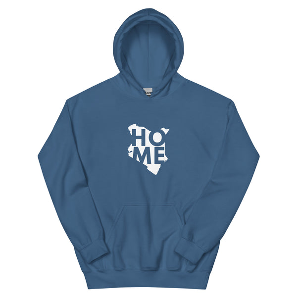 Kenya Unisex Hoodie - White Home, Kenyan Map