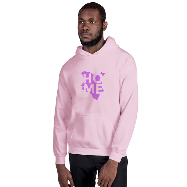 Kenya Unisex Hoodie - Magenta Home, Kenyan Map
