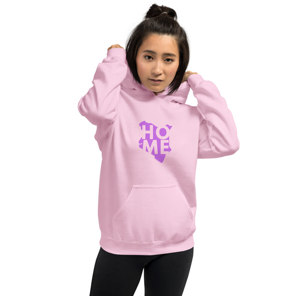 Kenya Unisex Hoodie - Magenta Home, Kenyan Map