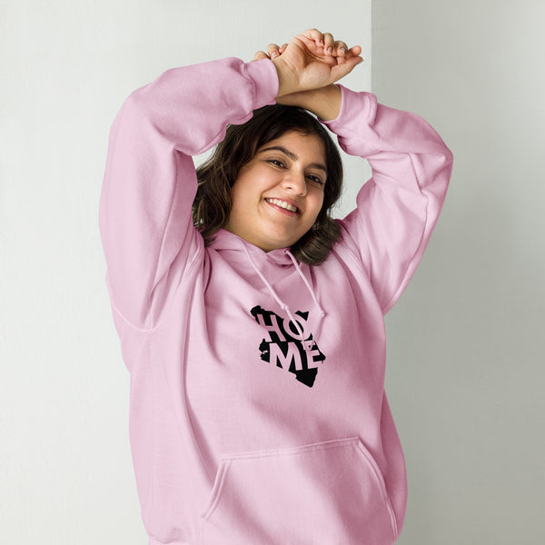 Kenya Unisex Hoodie - Black Home, Kenyan Map