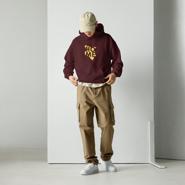 Kenya Unisex Hoodie - Yellow Home, Kenyan Map