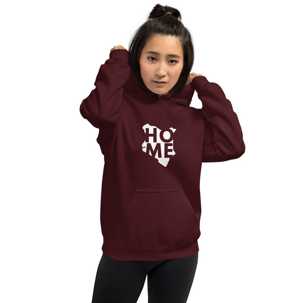 Kenya Unisex Hoodie - White Home, Kenyan Map