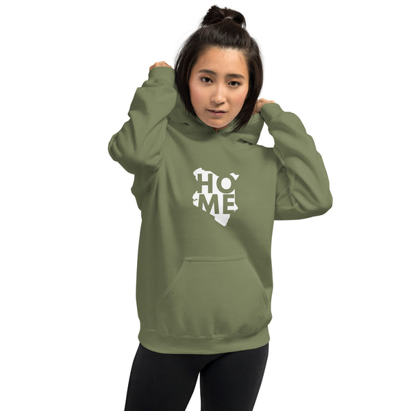 Kenya Unisex Hoodie - White Home, Kenyan Map