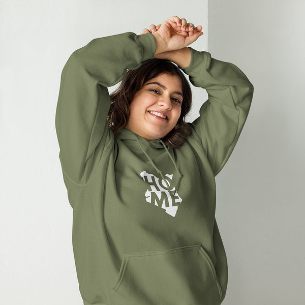 Kenya Unisex Hoodie - White Home, Kenyan Map