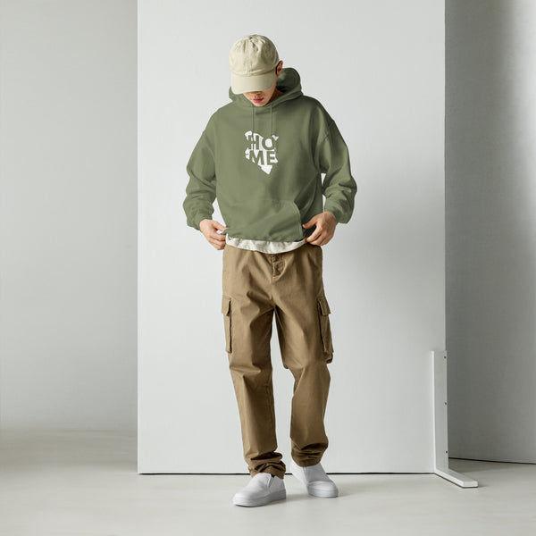 Kenya Unisex Hoodie - White Home, Kenyan Map