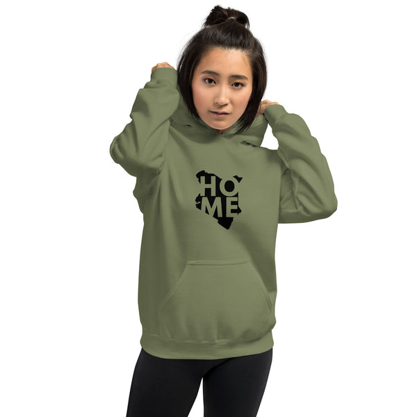 Kenya Unisex Hoodie - Black Home, Kenyan Map