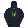 Kenya Unisex Hoodie - Grass Green Home, Kenyan Map