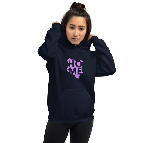 Kenya Unisex Hoodie - Magenta Home, Kenyan Map