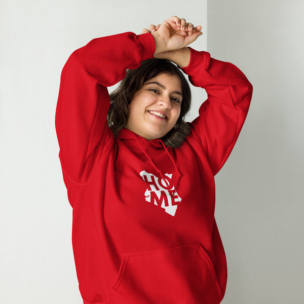 Kenya Unisex Hoodie - White Home, Kenyan Map