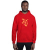 Kenya Unisex Hoodie - Orange Home, Kenyan Map