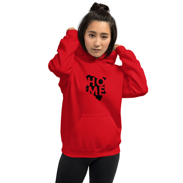 Kenya Unisex Hoodie - Black Home, Kenyan Map