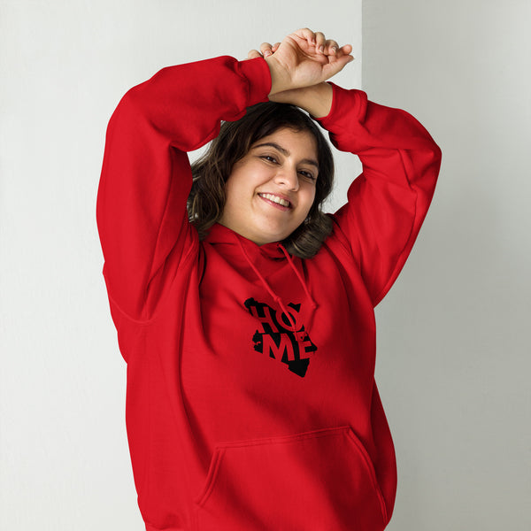 Kenya Unisex Hoodie - Black Home, Kenyan Map