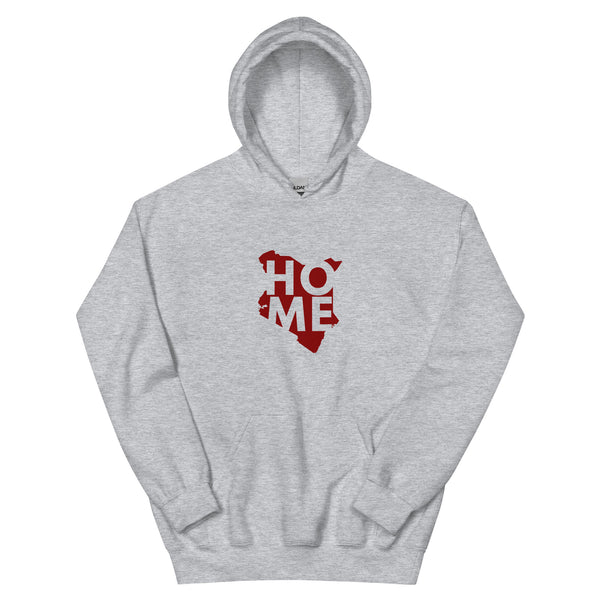 Kenya Unisex Hoodie - Maroon Home, Kenyan Map