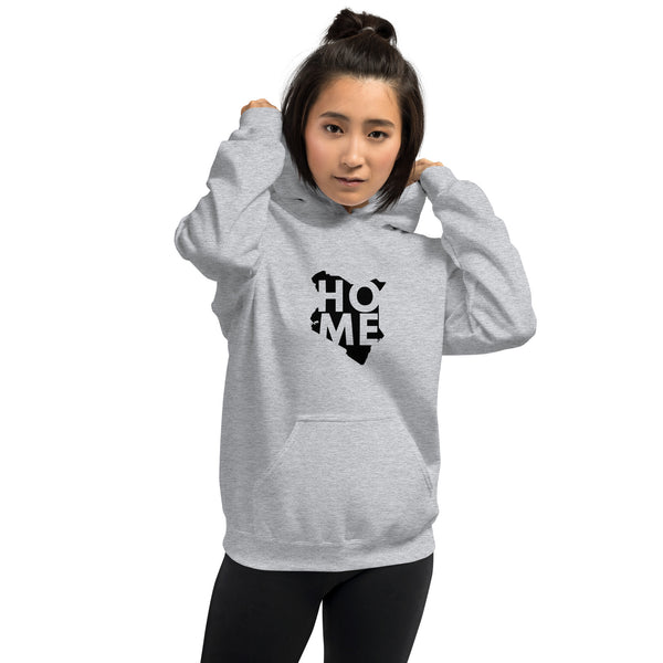 Kenya Unisex Hoodie - Black Home, Kenyan Map