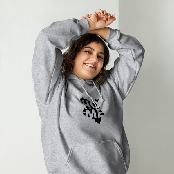 Kenya Unisex Hoodie - Black Home, Kenyan Map