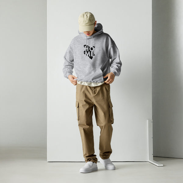 Kenya Unisex Hoodie - Black Home, Kenyan Map