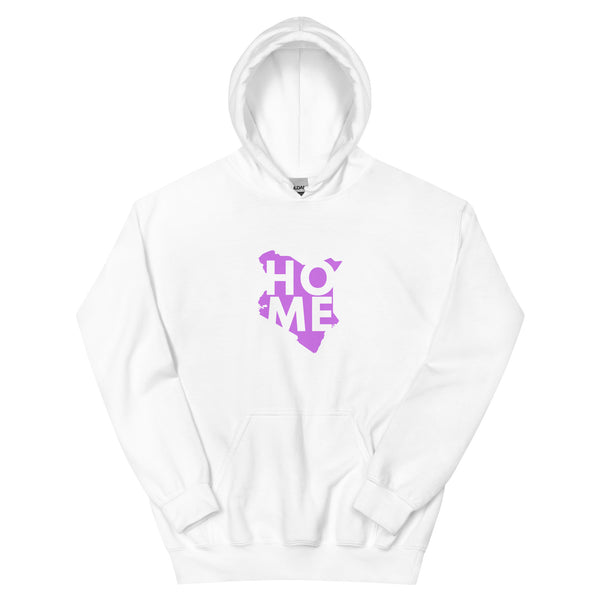 Kenya Unisex Hoodie - Magenta Home, Kenyan Map