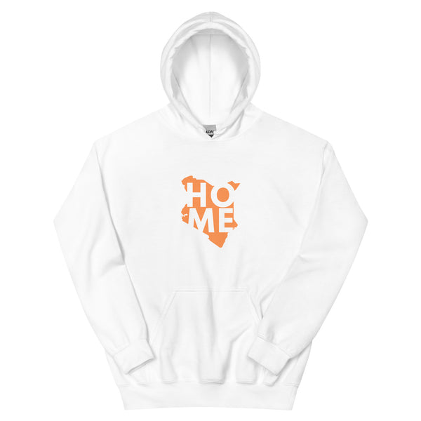 Kenya Unisex Hoodie - Orange Home, Kenyan Map