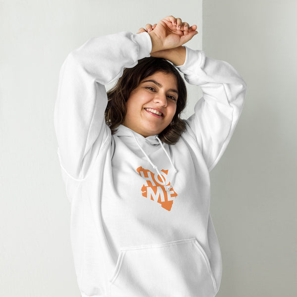 Kenya Unisex Hoodie - Orange Home, Kenyan Map