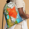 Kenya Aerial view Map Drawstring Bag