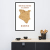 “Bring Home Closer: Kenya” Premium Framed Print