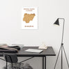 “Bring Home Closer: Nigeria” Premium Framed Print